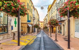 Narrow Street in Antibes Old Town