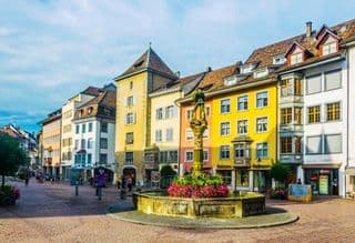 Historic Square in Schaffhausen, Switzerland