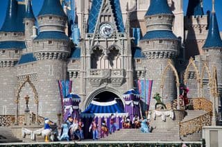 Cinderella Castle Stage Performance at Disney World