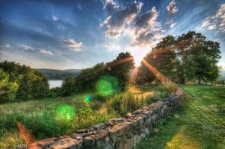 Stone Wall Sunset