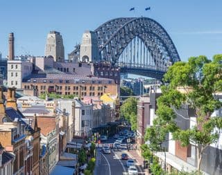 Sydney Harbour Bridge Overlooking the Cityscape