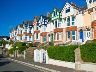 A Row of Victorian Style English Houses