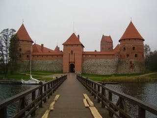 Medieval Trakai Island Castle in Lithuania