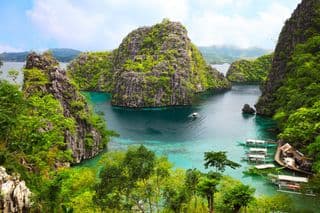 Emerald Lagoon in the Philippines
