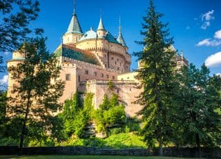 Bojnice Castle amidst the Forest