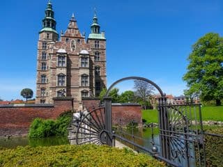 Rosenborg Castle in Copenhagen Under Blue Skies