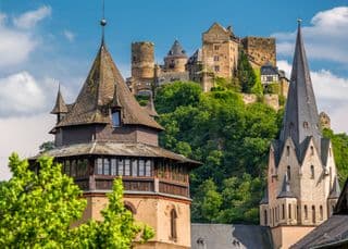 Medieval Fortress atop the Rhine Gorge