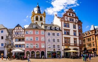 Historic European Architecture in Trier, Germany