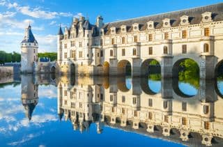 Château de Chenonceau Reflection in the River Cher