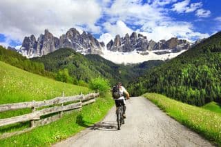 Biking through the Dolomites, Northern Italy