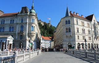 Triple Bridge in the Heart of Ljubljana