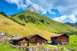 Traditional Alpine Farmhouses in St. Antönien