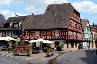 Half-timbered Houses in Kientzheim, France