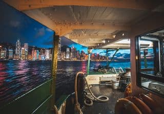 Night Cruise in Victoria Harbour, Hong Kong