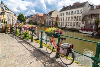 Cycling Through Ghent's Canalside Charm