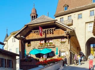Gruyères Castle Cafe in Switzerland