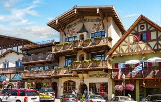 Bavarian Architecture in Leavenworth, USA