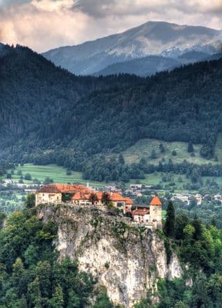Bled Castle atop the Rock in Slovenia