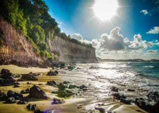 Sunlit Cliffs of Fernando de Noronha