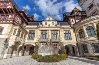 Peles Castle Courtyard in Romania