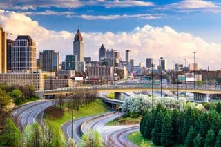 Atlanta Skyline at Sunset