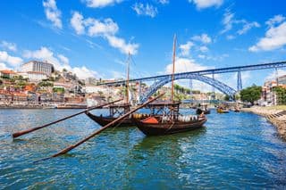 Traditional Rabelo Boats at the Douro River