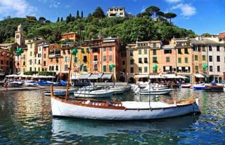 Colorful Boats in Portofino Harbour