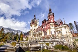 Regal Peles Castle in the Carpathian Mountains