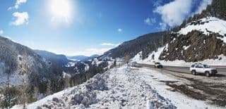 Winter Driving Through Wolf Creek Pass