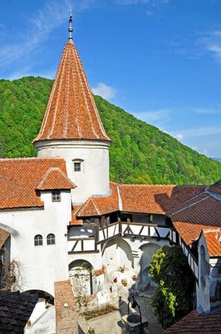 Springtime at Bran Castle Courtyard