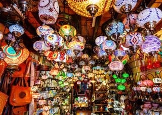 Mosaic Lanterns of Marrakesh Bazaar