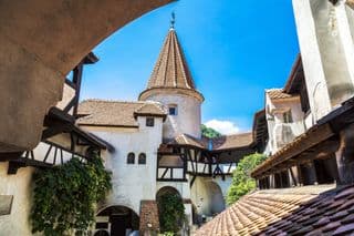 Medieval Fortress Tower in Bran Castle, Transylvania