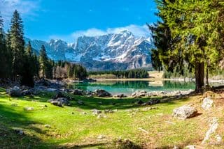 Emerald Lake in the Alps