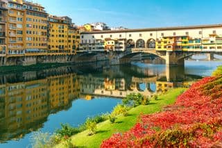 Ponte Vecchio Reflection in Autumn