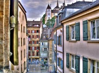 Neuchâtel Castle Overlooking the Old Town