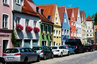 Colorful European Street View