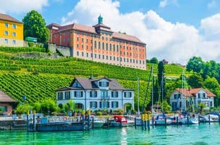 Vineyard Views from Neues Castle in Meersburg, Germany