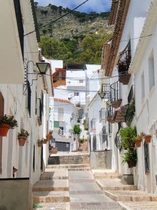 Narrow Alley in Mijas, Andalucia, Spain