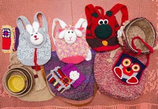 Handcrafted Woolen Animal Backpacks