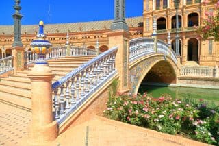 Ornate Bridge at Plaza de España, Seville