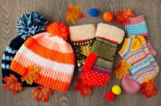 Warmth of Autumn: Knitted Hats, Mittens & Socks