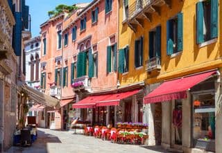 Sunlit Cafes of Venice