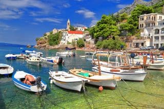 Harbor Life Along the Dalmatian Coast