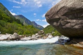 Majestic Boulders in the Verzasca Valley