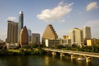 Austin Skyline View from Congress Avenue Bridge