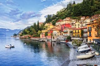 Vibrant Village by the Italian Lakeside