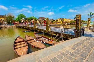 Cau An Hoi Bridge in Hoi An Ancient Town