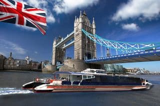 Tower Bridge, London Under British Flag