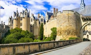 Medieval Fortress of Montreuil-Bellay in the Loire Valley