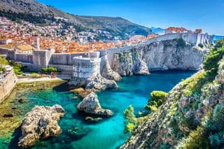 Ancient Dubrovnik Fortress Overlooking the Adriatic Sea